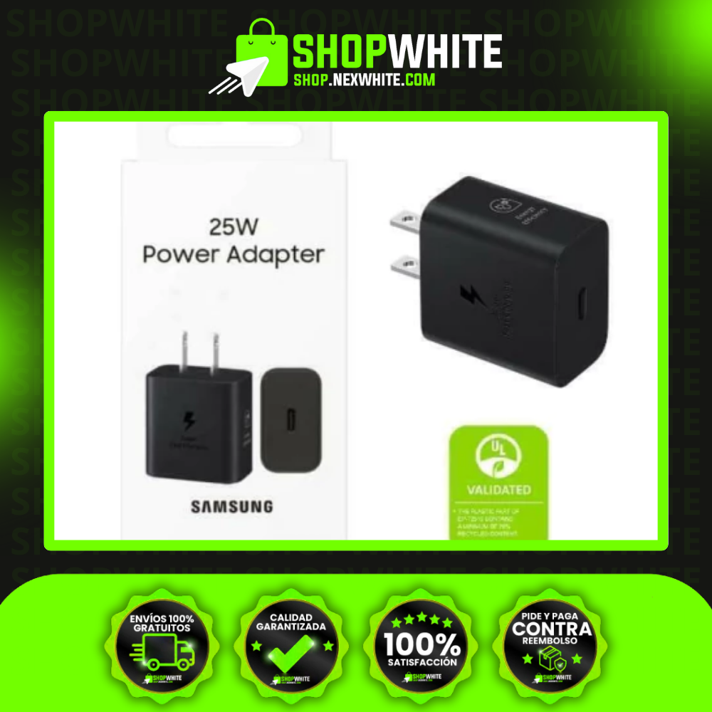 Cargador SAMSUNG 25W Originatl Tipo-C Carga Rápida